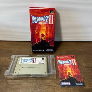 SFC ソフト 魔神転生IIスパイラルネメシス(SML) スーパーファミコン スーファミ 箱説付き 中古 ゲーム ATLUS シミュレーションRPG (3-2