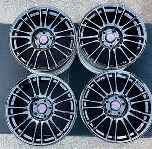 鍛造　スバル STI 純正 オプション (BBS) RV739 18 8.5J +55 114.3 GVB GVF GRB インプレッサ レガシィアウトバック レヴォーグ　４本