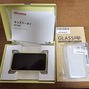 ほぼ未使用 docomo キッズケータイ KY-41C イエロー