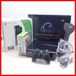 動作品 XBOX360S 本体 Model 1439 250GB + プロジェクト ゴッサム レーシング 3 等 ソフト5本 まとめてセット Microsoft 箱付【20