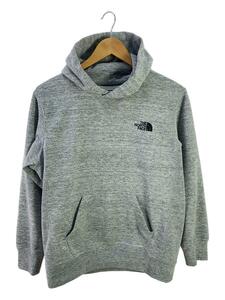 THE NORTH FACE◆BACK SQUARE LOGO HOODIE_バックスクエアロゴフーディ/S/ポリエステル/GRY