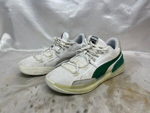 PUMA プーマ Clyde Hardwood クライド ハードウッド ローカットスニーカー 193663-02 サイズ：28.5cm カラー：ホワイト/グリーン