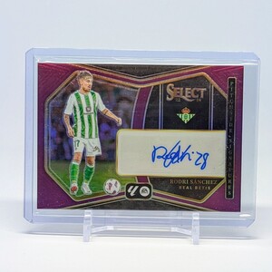 【1円スタート】49枚限定 Rodri Sanchez 2023-24 Panini Select La Liga Pitchside Signatures Purple Prizm Auto / レアル・ベティス 