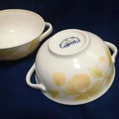 ノリタケ　Noritake　Versatone　バーサトーン　スープカップ　2客