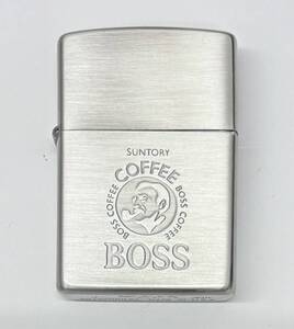 #6308【着火未確認】zippo サントリー ボス コーヒー 箱入り 未使用保管品 喫煙具