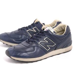 【US12 30cm 大きいサイズ】イングランド製 ニューバランス M576CNN オールレザー ブルー New Balance 英国製