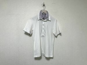本物ボイコットBOYCOTTコットン柄シャツ半袖ポロシャツメンズビジネススーツアメカジミリタリーサーフ2M白ホワイト