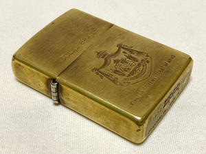 ♪1992年製 ZIPPO 1932-1992 SOLID BRASS『KINGDOM OF HAWAII-COAT OF ARMS』 ジッポー ソリッドブラス ハワイ 簡易清掃済♪