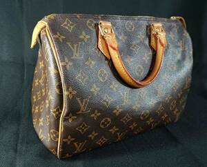 美品 ルイヴィトン LOUIS VUITTON ハンドバッグ モノグラム パドロック付き ＜ワンオーナー品＞ 保存袋付 ヴィンテージ 匿名配送