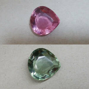 [15.26 ct] 合成アレキサンドライト ピアシェイプドカット ルース 宝石 ジュエリー