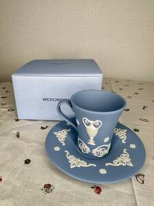 WEDGWOOD ジャスパーペールブルー カップ&ソーサー