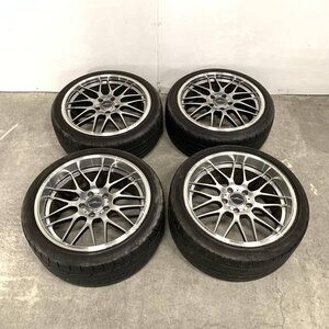 HINODEX STERN ヒノデックス シュテルン ホイール&ラジアルタイヤセット 18x8.0JJ PCD114.3他 5穴 OFF+36○現状品