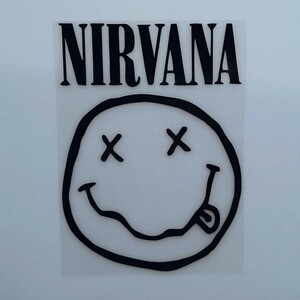 NIRVANA ニルヴァーナ カッティングステッカー 黒