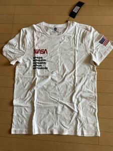★新品 イレブンパリ ELEVEN PARIS Tシャツ NASA 半袖 刺繍 プリント ナサ アメリカ国旗 L XL
