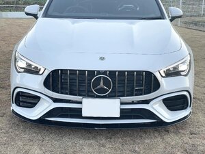 ネクストイノベーション メルセデスベンツ CLAクラス CLA45 AMG W118 フロントアンダースポイラー グロスブラック 8mm