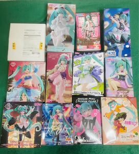 1円から、「新品未開封」初音ミクフィギュア12体　まとめ　美少女フィギュア プライズ 美少女系 