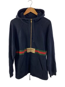 GUCCI◆ジップパーカー/XS/コットン/NVY/無地