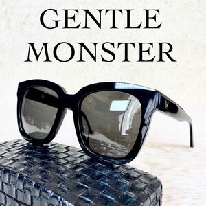 【美品】GENTLE MONSTER　Dreamr Hoff　ジェントルモンスター　ドリーマーホフ　サングラス　ブラックレンズ　ブラックフレーム