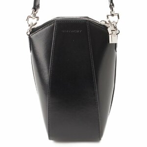 【ジバンシィ】GIVENCHY　ミニ アンティゴナ バーティカル レザー ショルダーバッグ BBU01RB00D ブラック 【中古】【正規品保証】195441