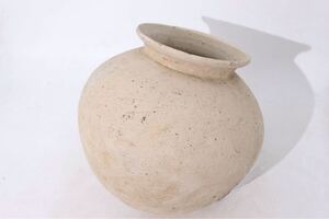 時代　白土　土器　須恵器　大型　高さ約29ｃｍ　/　古美術　壺　花器　見立て　花瓶　.3915