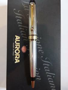 ◆【未使用に近い】アウロラ Aurora ジュエリーコレクション オプティマ スターリングシルバー925製 ツイスト式ボールペン ※3