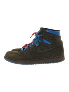 NIKE◆AIR JORDAN 1 RETRO HIGH OG Q54/エアジョーダンレトロハイ/ブラック/27.5cm/B