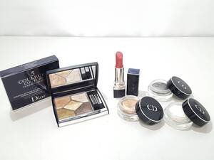 【美品】Christian Dior クリスチャンディオール サンク クルール クチュール アイシャドウ他 コスメ 合計5点セット/口紅/LNT44