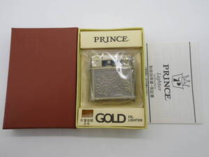 【★１円～★現状販売！】[UK16353]オイルライター PRINCE プリンス GOLD PETROL LIGHTER