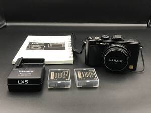 【通電確認済み】Panasonic パナソニック LUMIX ルミックス DMC-LX5 LEICA レンズ 24mm 1:2.0-3.3/5.1-19.2 光学機器 家電製品 写真 撮影