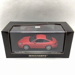 ミニチャンプス　1/43　ポルシェ 911　2011　レッド 赤　MINICHAMPS　Porsche 911 Red　ミニカー