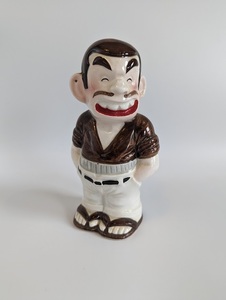 じゃりン子チエ テツ 陶器製 貯金箱 80年代 昭和レトロ 人形 フィギュア 陶器