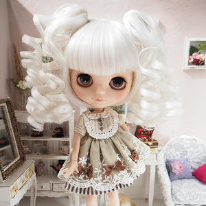 ネオブライス ウィッグ 姫バング ドリィスパイラル スノーホワイト 10インチ/ドール Blythe