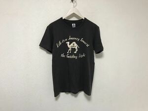 本物ハリウッドランチマーケットHRMコットンプリント半袖Tシャツメンズサーフアメカジミリタリービジネススーツストリートグレー1S日本製