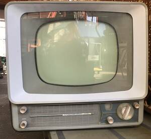 YIU-27 希少レア GENERAL ジェネラル 真空管テレビ 14T850 昭和 レトロ 当時物 アンティーク家電 TELEVISION RECEIVER 45×48×49㎝ ゆ/160