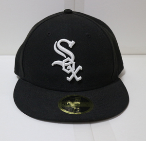 シカゴ・ホワイトソックス サイズ ６１.５cm LOW PROFILE ／MLB NEW ERA 59FIFTY ニューエラ 黒 7 ３/４