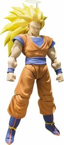 【1円】【未開封】S.H.フィギュアーツ ドラゴンボールZ スーパーサイヤ人3孫悟空(再販版) 約155mm PVC&ABS製 塗装済み可動フィギュア