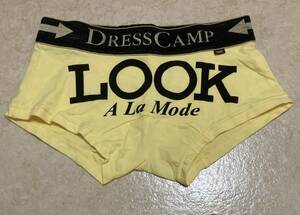 新品 M ドレスキャンプ DRESSCAMP x TOOT 不二家 LOOK フルーツプリント ボクサーパンツ 黄×黒 トゥート #FR2 ルック Roar Roen VERSACE