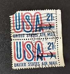 アメリカ航空切手 "USA" and Jet　Airmailシリーズ 1971.5.21