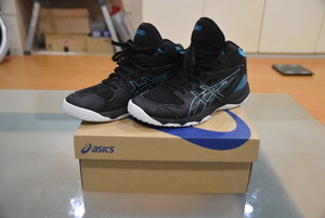 アシックス　asics　バスケットボールシューズ　ブラック ブルー　24.5㎝　