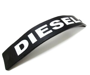 新品★DIESEL★ディーゼル★レザーブレスレット★ブラック★ロゴ★本革