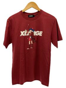 X-LARGE◆半妖の夜叉姫/Tシャツ/S/コットン/RED/無地/101212011064