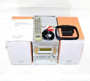 【純正リモコン付属/動作美品】SONY ソニー CMT-M333NT MDコンポ HCD-M333 CD MD カセット RM-SM100W NetMD対応 マイクロHifi M35WM 兄弟機