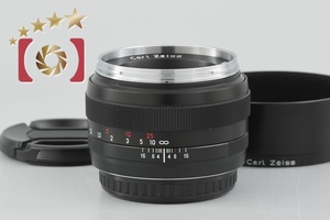 【中古】Carl Zeiss カールツァイス Planar 50mm f/1.4 ZE T* キヤノン用