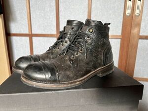 DOLCE&GABBANA ヴィンテージレザー レースアップブーツ 42