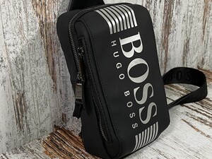 HUGO BOSS　 ショルダーバッグ　 ボディバッグ　 斜めがけバッグ　 ブラック