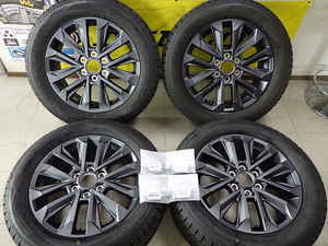 新品/トヨタ ランドクルーザー 250純正 20×7.5J +60&ダンロップ 265/55R20 スタッドレス☆マットグレー☆センターキャップ付☆ランクル