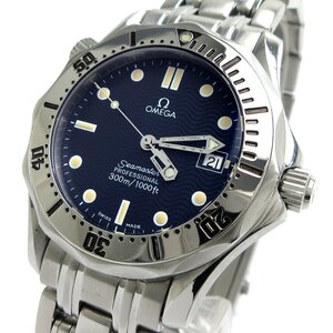 １円 オメガ シーマスター300 プロフェッショナル ボーイズ ネイビー 2562.80 時計 保証書 OMEGA SEAMASTER 2562-80 メンズ