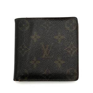 【美品】LOUIS VUITTON　ルイヴィトン　M61675　ポルトフォイユ　マルコ　モノグラム　二つ折り財布　ウォレット