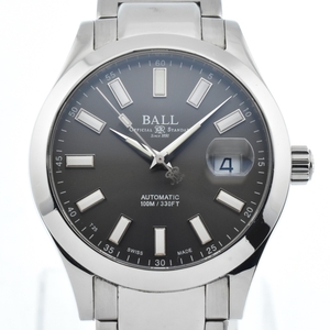 ボールウォッチ BALLWATCH NM2026C-S6J-GY エンジニア マーベライト デイト 自動巻き メンズ 良品 箱付き A#135556