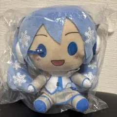 雪ミク　一番くじ B賞　雪ミクちょこのっこぬいぐるみ